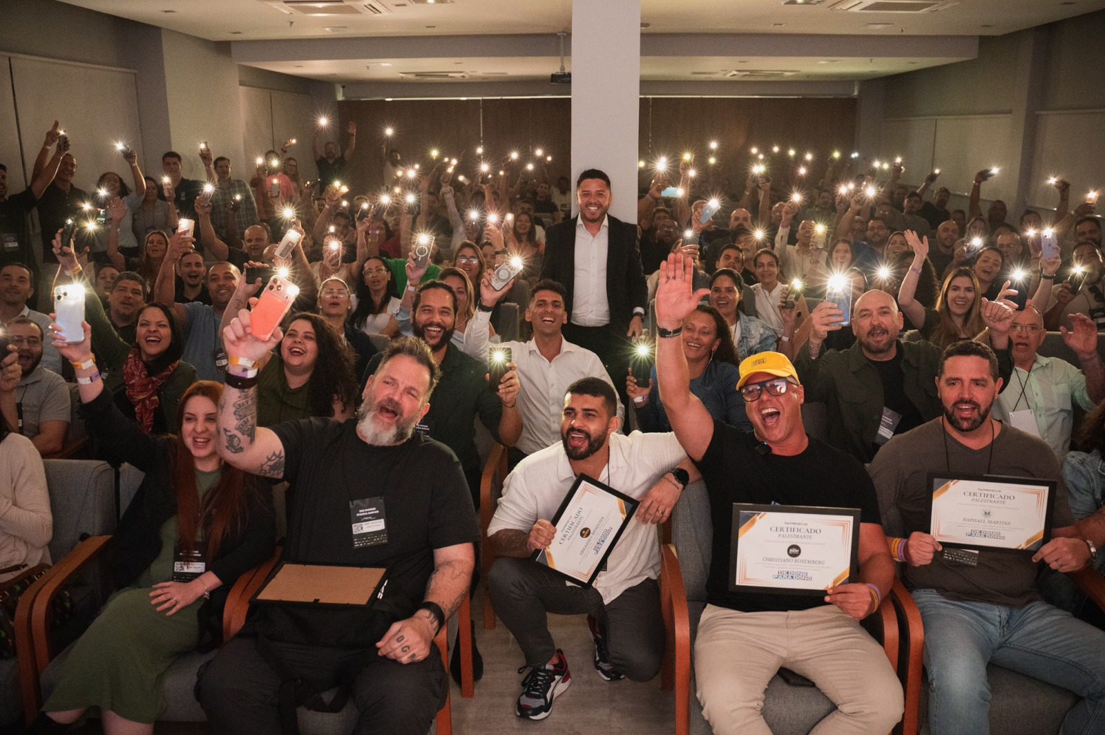 Plateia do De Dono Para Dono — donos de restaurante reunidos